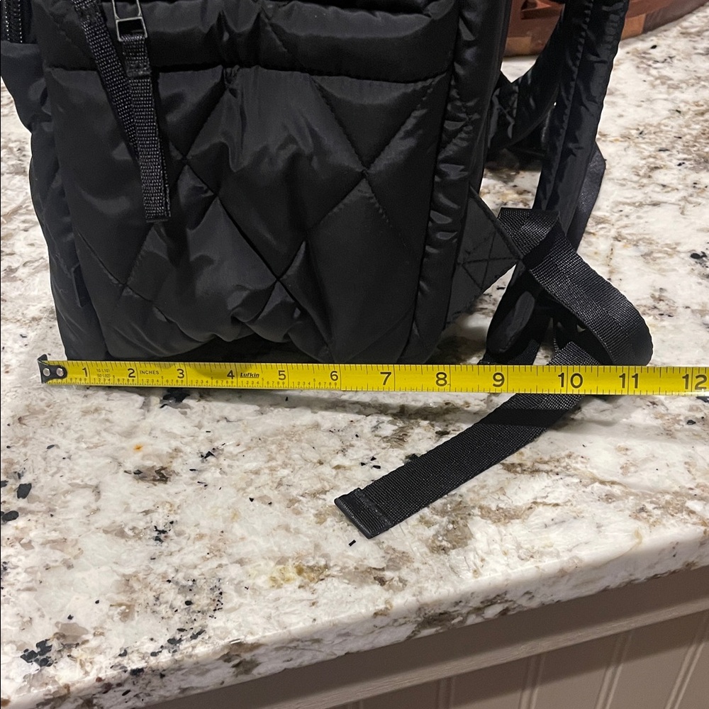 Vera Bradley Quilted Black Backpack with Pouch - Picture 12 of 16